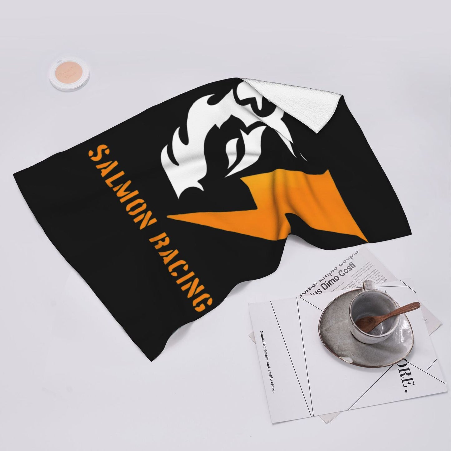 【SALMON RACING】Polyester cotton towel, soft and comfortable to the touch, specially designed for racing games