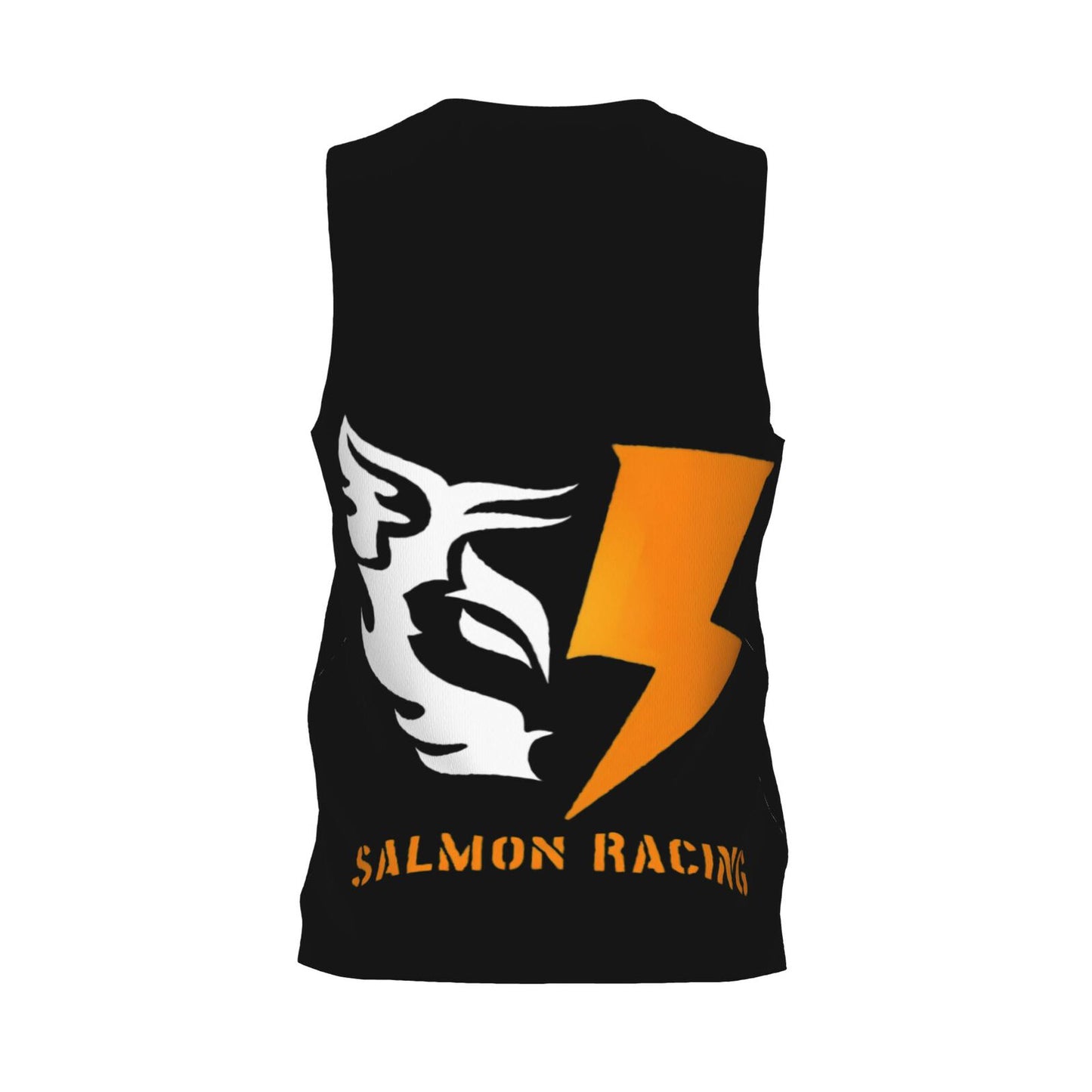 [SALMON RACING] Men's round-neck basketball jersey, lightweight and comfortable, moisture wicking, special clothing for racing games