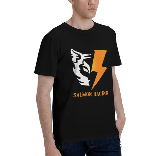 【SALMON RACING】Men's short-sleeved round neck T-shirt, soft and comfortable to the touch, special clothing for racing game events