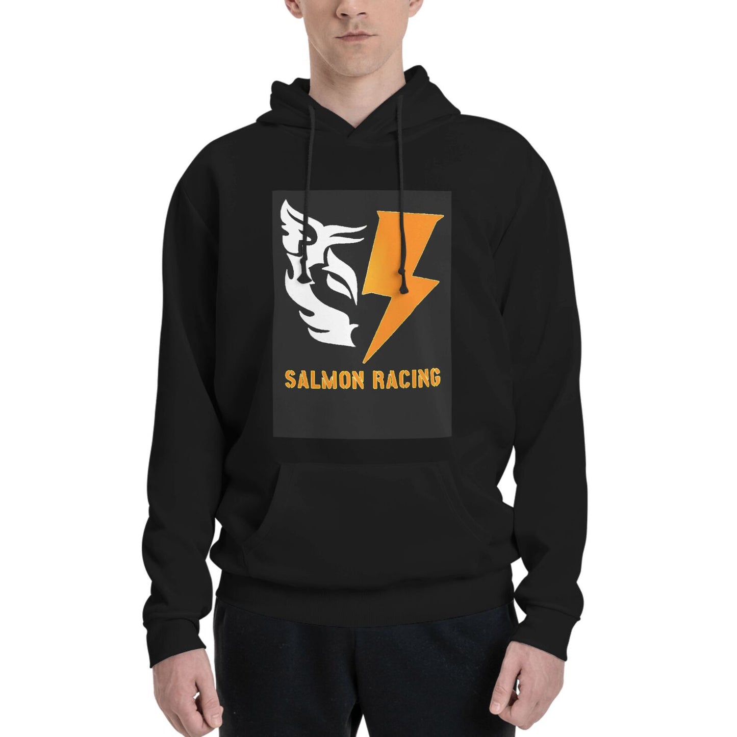 【SALMON RACING】Men's hooded sweatshirt, soft and comfortable to the touch, special clothing for racing games