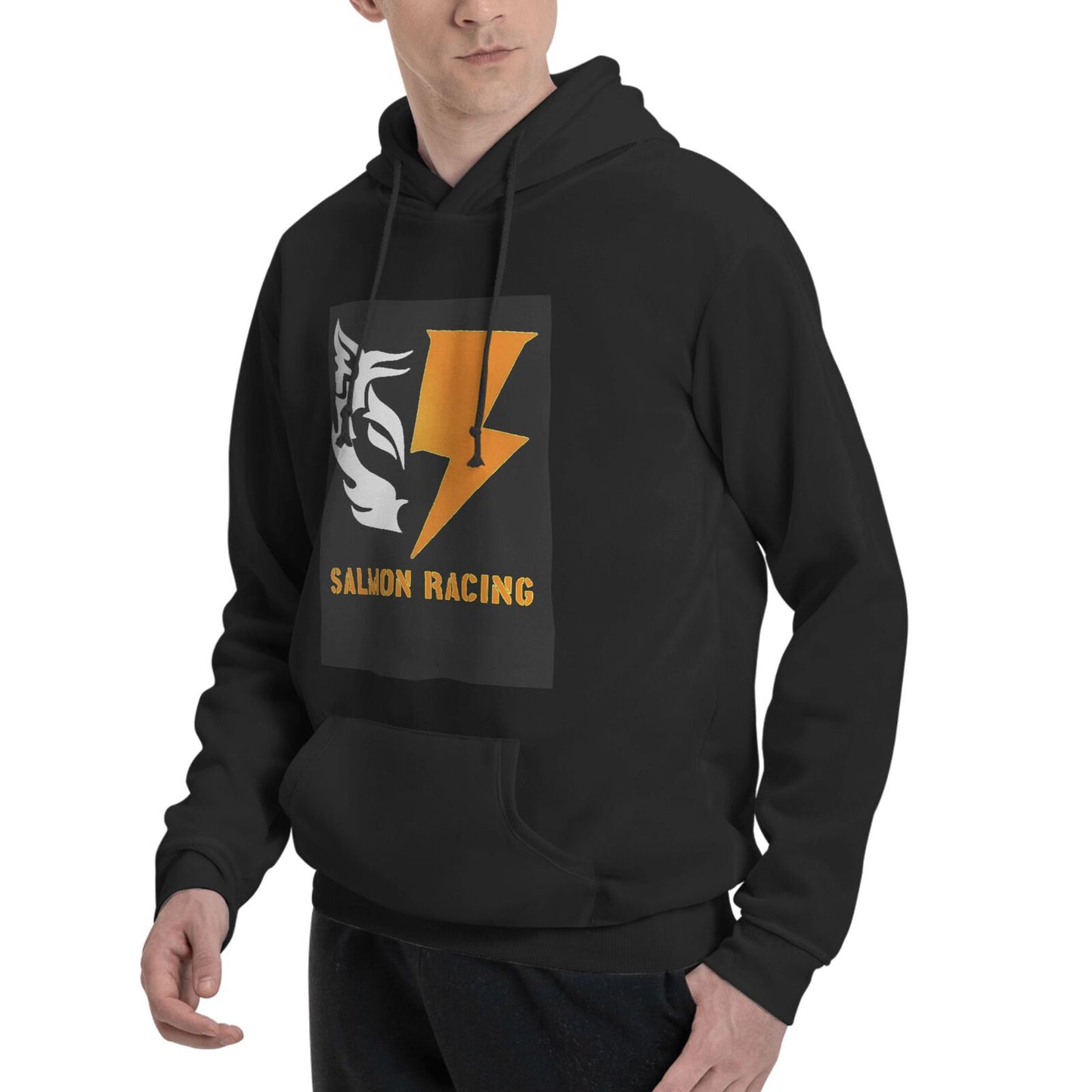 【SALMON RACING】Men's hooded sweatshirt, soft and comfortable to the touch, special clothing for racing games