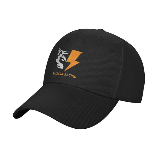 [SALMON RACING] Solid color curved brim cap, comfortable and breathable, light and dry, specially designed for racing games and events