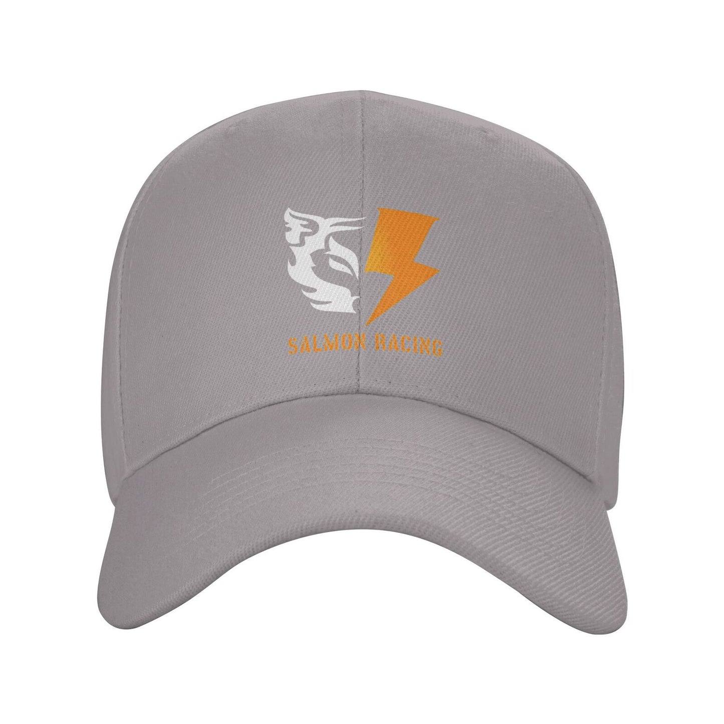 [SALMON RACING] Solid color curved brim cap, comfortable and breathable, light and dry, specially designed for racing games and events