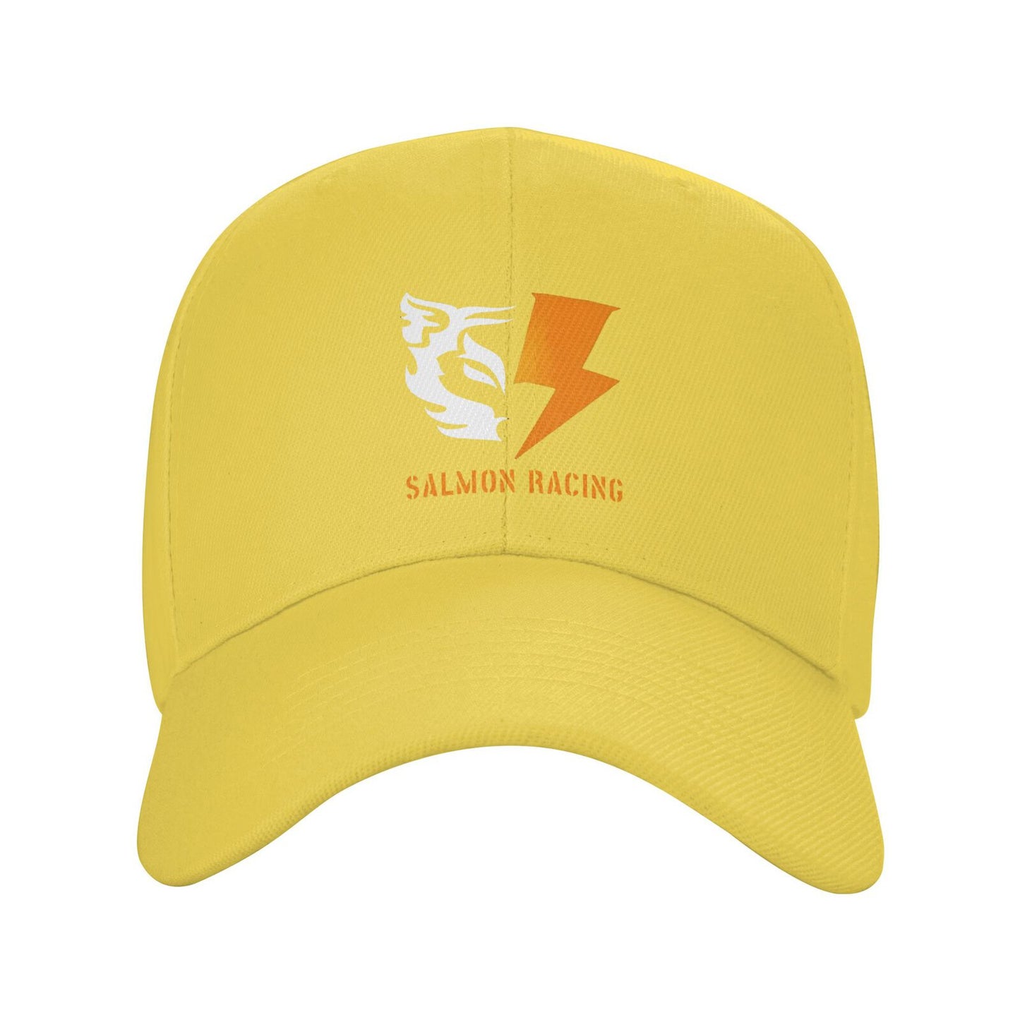 [SALMON RACING] Solid color curved brim cap, comfortable and breathable, light and dry, specially designed for racing games and events