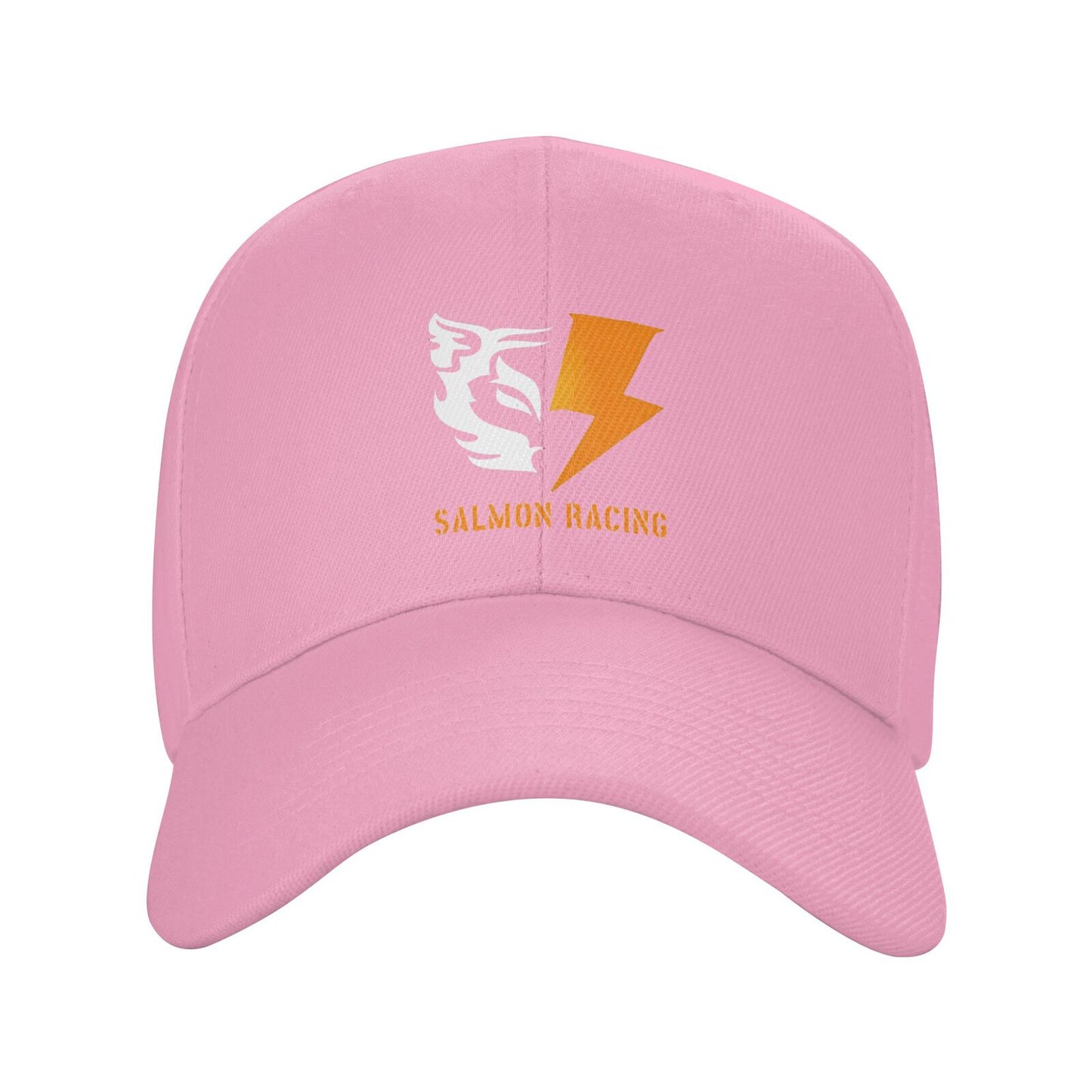 [SALMON RACING] Solid color curved brim cap, comfortable and breathable, light and dry, specially designed for racing games and events