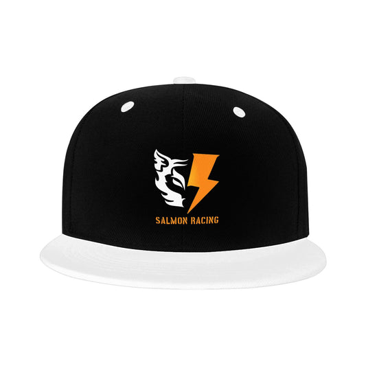 【SALMON RACING】Adult flat brim contrasting hip-hop hat, comfortable and breathable, light and dry, specially designed for racing games and events
