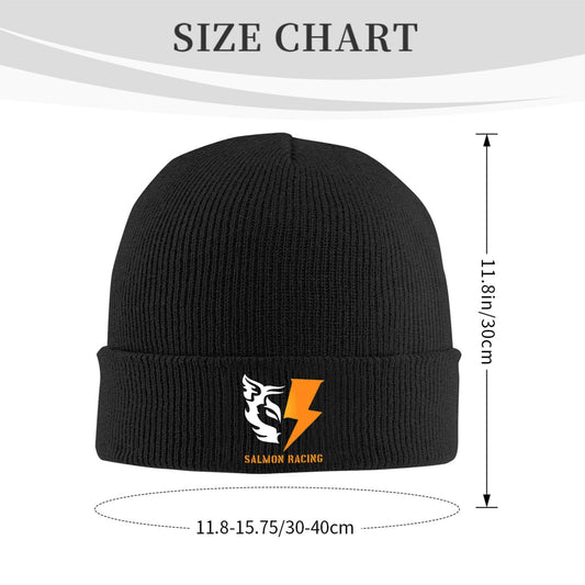[SALMON RACING] Knitted wool hat, high-quality acrylic, soft and skin-friendly, lightweight and warm, with great elasticity, specially designed for racing games and events