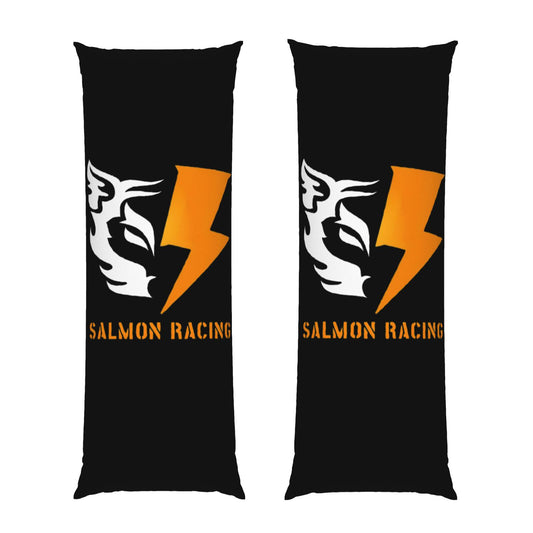 【SALMON RACING】Long strip pillowcase, made of high-quality short plush material, feels good, skin-friendly and comfortable, specially designed for racing games and events