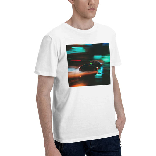 Men's short-sleeved round neck T-shirt, soft and comfortable to the touch, special clothing for racing game events