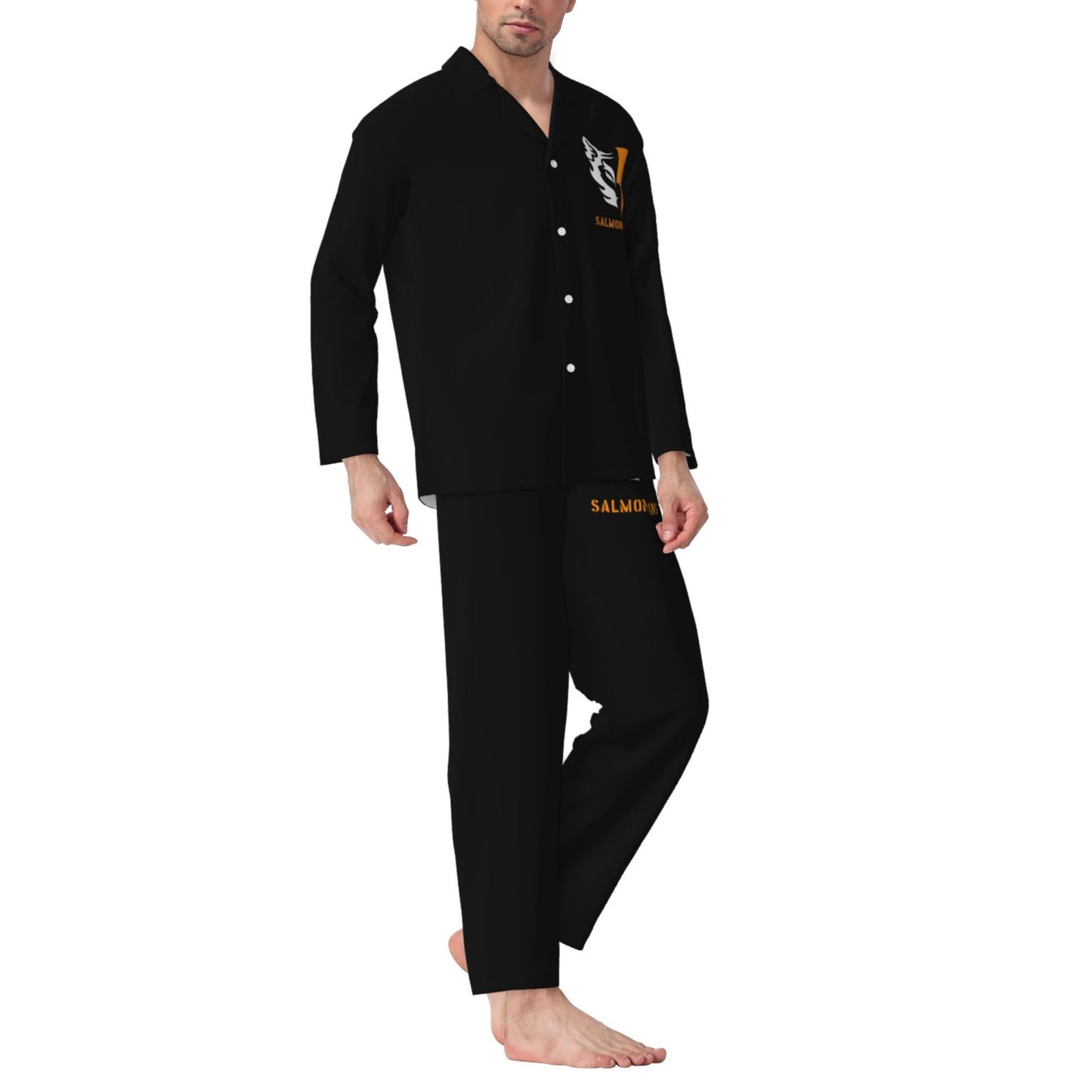【SALMON RACING】Men's long-sleeved suit, comfortable fabric, soft, breathable, skin-friendly, specially designed for racing games