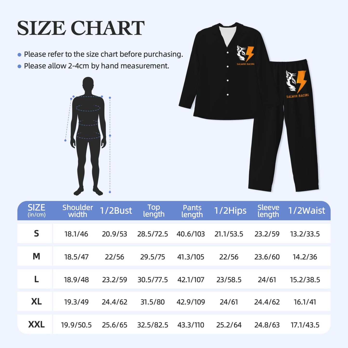 【SALMON RACING】Men's long-sleeved suit, comfortable fabric, soft, breathable, skin-friendly, specially designed for racing games